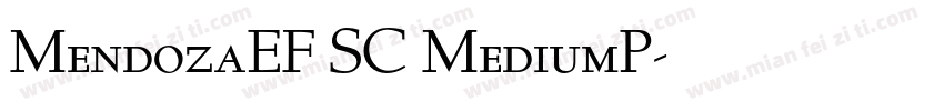 MendozaEF SC MediumP字体转换